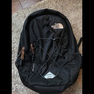 north face jester backpack black and rose gold